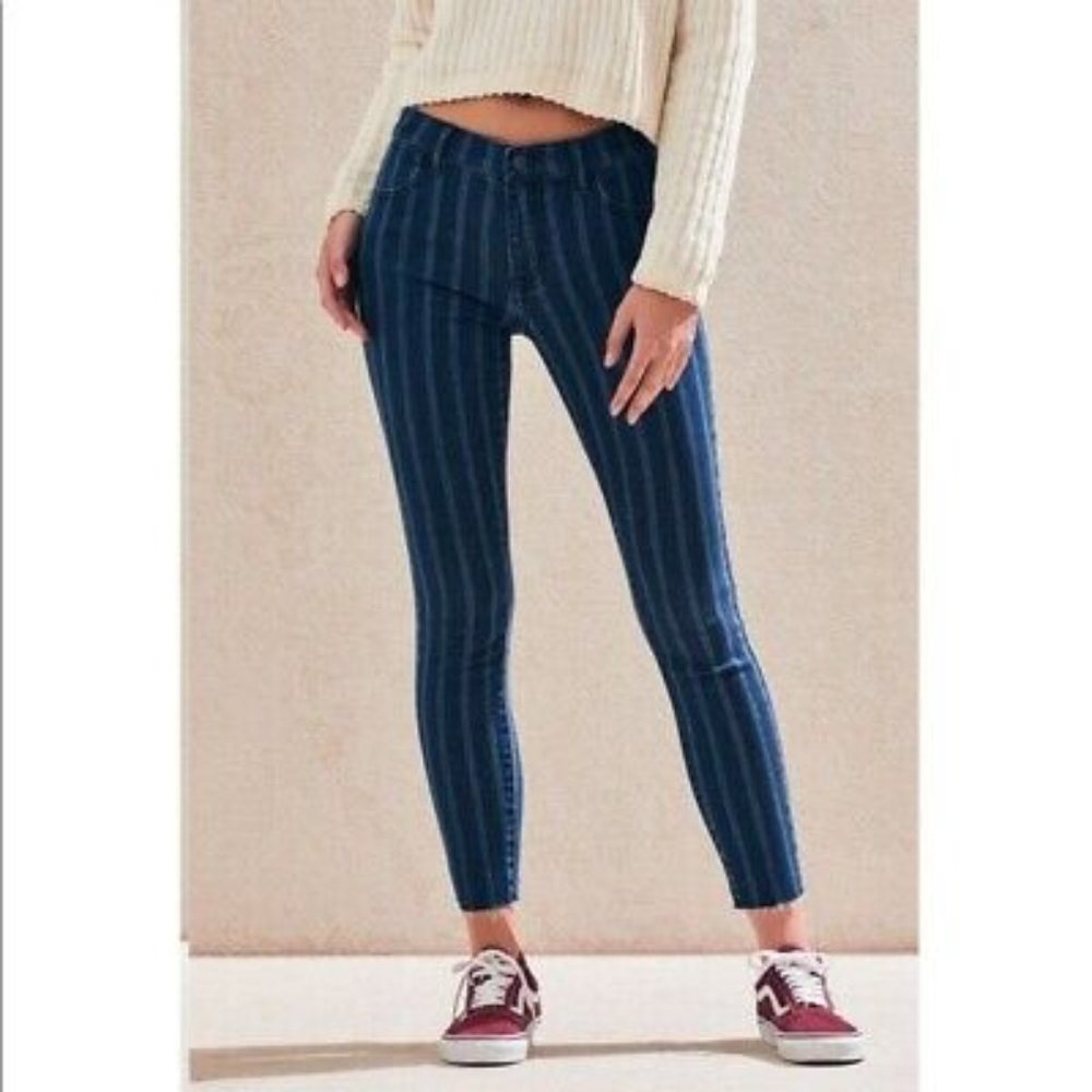 Pacsun Pinstriped Skinny Ankle Jegging